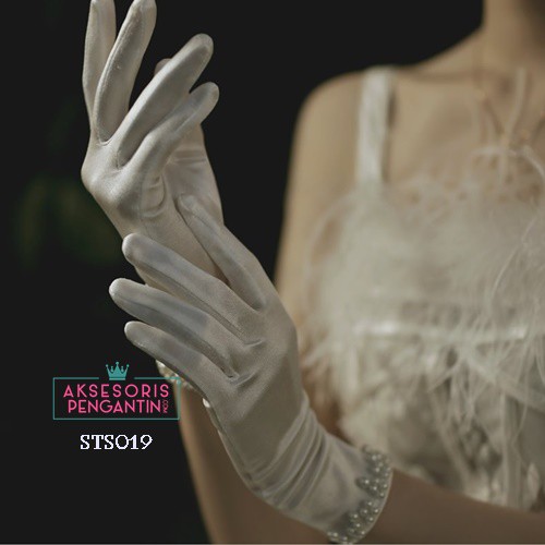 [LIMITED STOCK] GLOVES PESTA SARUNG TANGAN WEDDING AKSESORIS PENGANTIN WANITA STS019