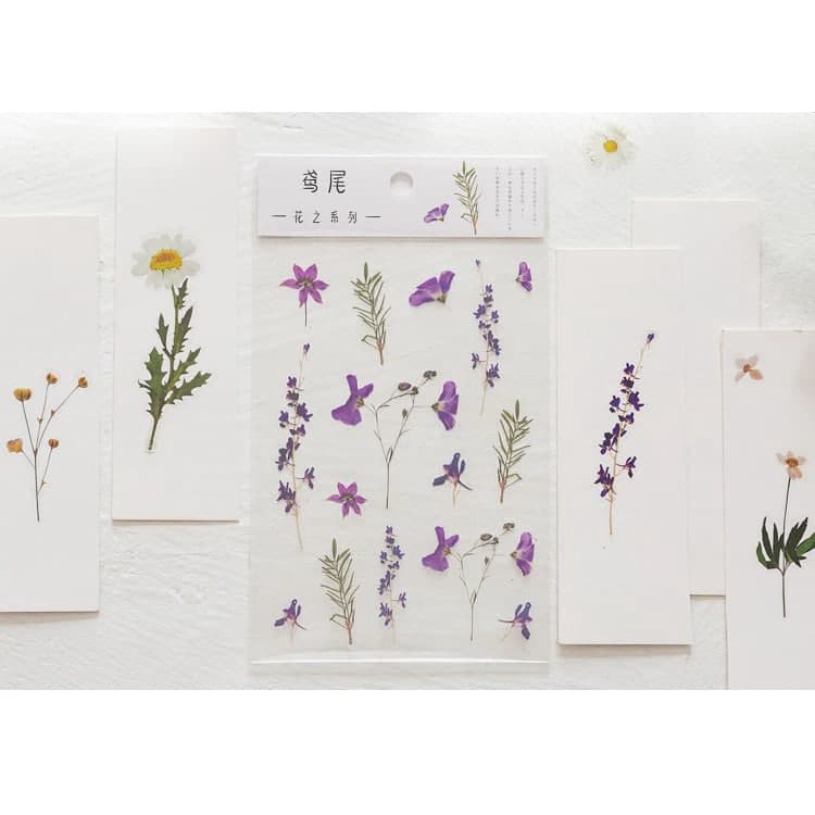 

Sticker Aesthetic Bahan PVC - Sticker Bunga Vintage - Dekorasi Sticker Diary Scrapbook DIY - Sticker HP Tumblr - Hiasan Memo