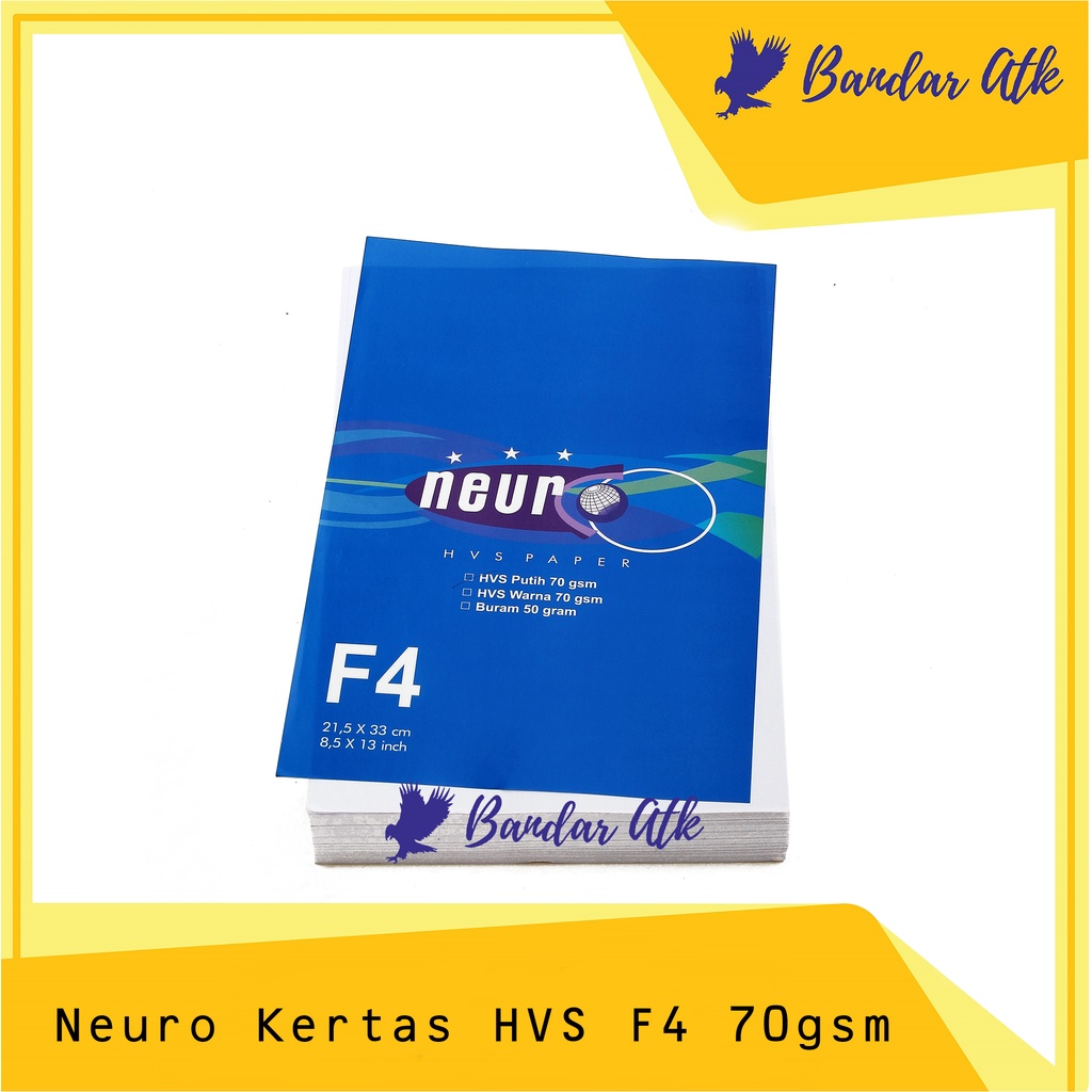 

Kertas Fotokopi F4 70 Gram Neuro HVS F4 [1 PACK]