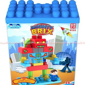 Emco Block Mighty Brix Mainan Blok Amco Robo City Emco 8155