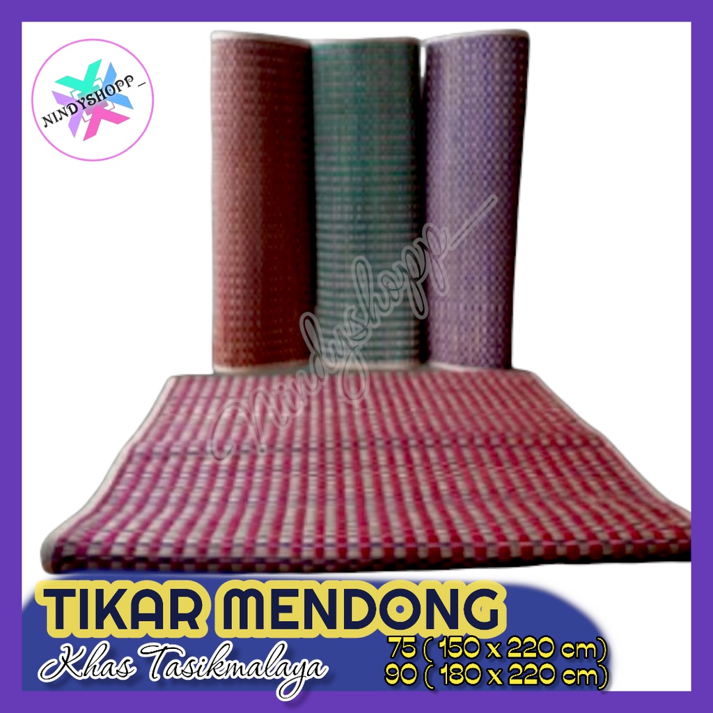 TIKAR MENDONG 75 (150x200cm) ASLI JUMBO TEBAL SAMAK TIKER TENUN KLOSO LIPAT PILNIK MURAH