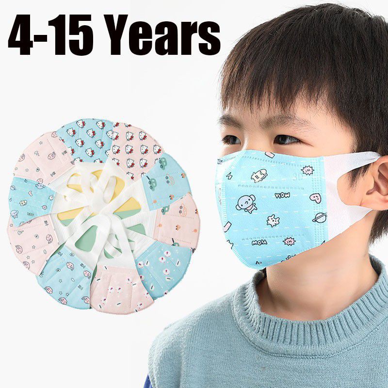 50PCS MASKER ANAK DISPOSABLE MOTIF KARAKTER 3PLY 3D PREMIUM TALI LEBAR DUCKBILL IMPORT COWOK CEWEK