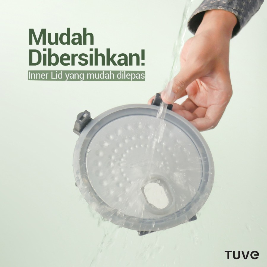 TUVE Rice Cooker Low Carbo Multi Function 2L ( 1 Liter Nasi Low Carbo) Low Carb Penanak Nasi Rendah Gula Karbo