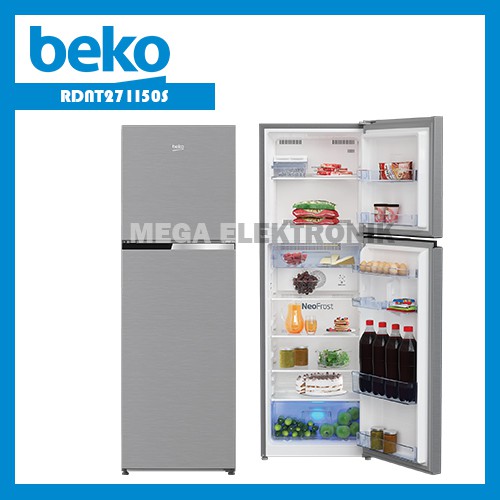 Beko RDNT271I50S Kulkas 2 Pintu 271Liter - KHUSUS JABODETABEK