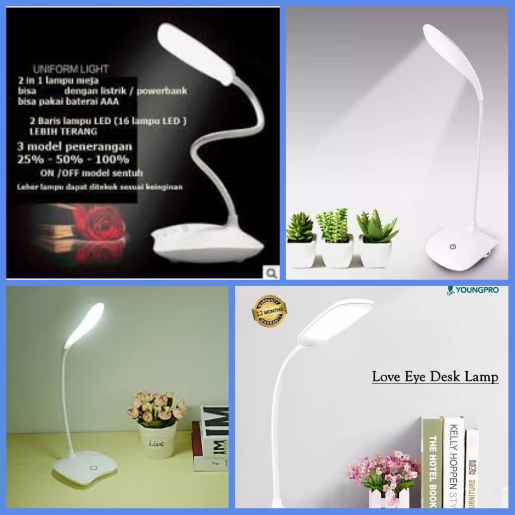 LAMPU BELAJAR LAMPU MEJA PORTABLE CAS