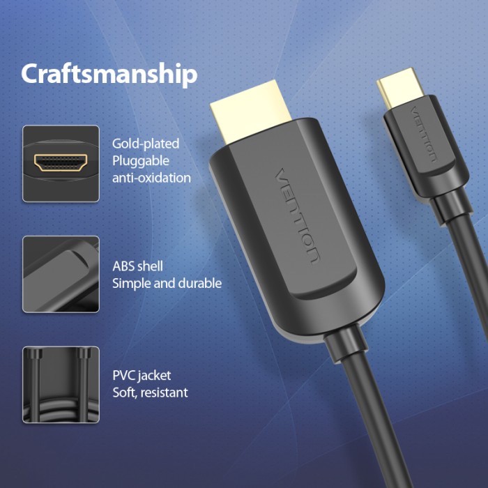 Kabel Usb Type C to hdmi Vention 1,5 meter - CGU