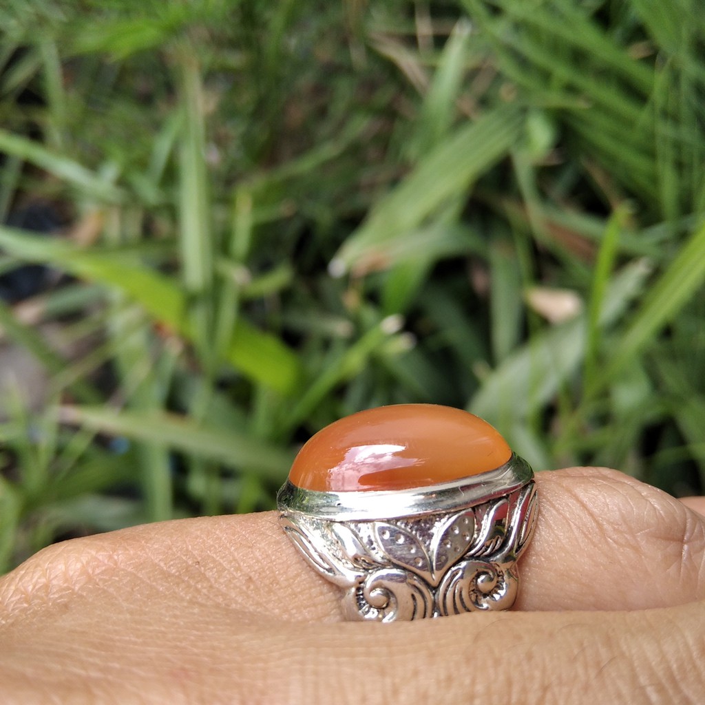 Batu Bacan Obi kode 7 + Free Kotak Cincin