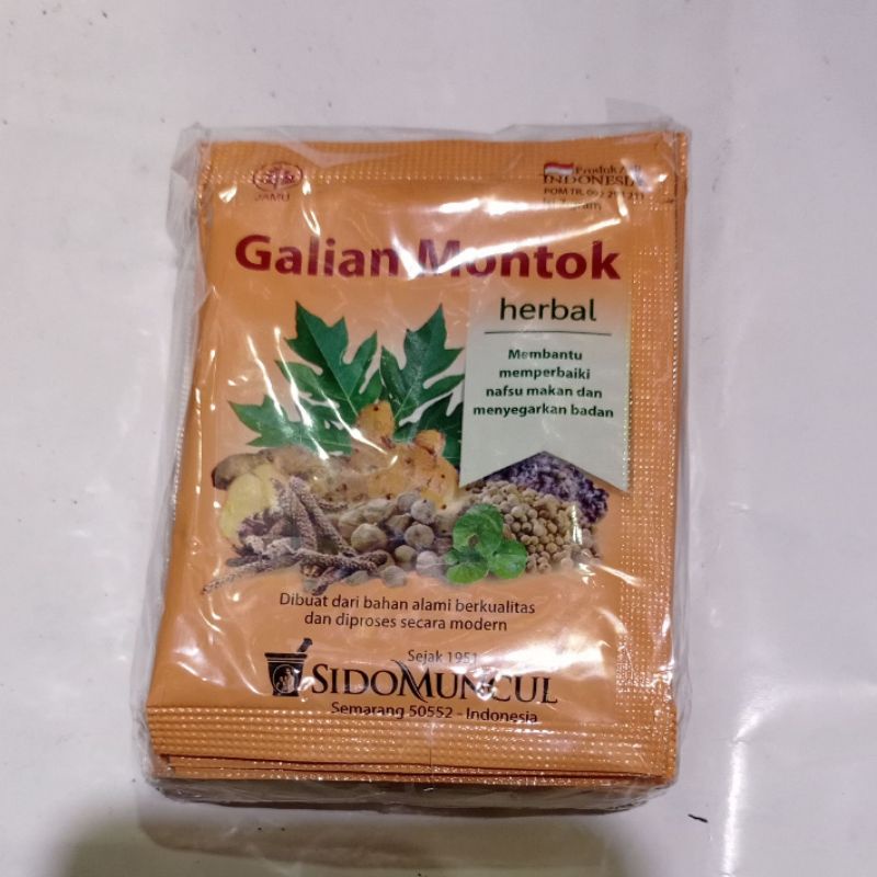 Jamu Galian Montok Serbuk Sidomuncul
