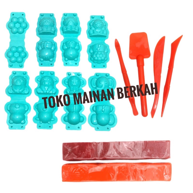 MAINAN CETAK LILIN | MAINAN CETAKAN LILIN | MAINAN EDUAKSI LILIN BENTUK