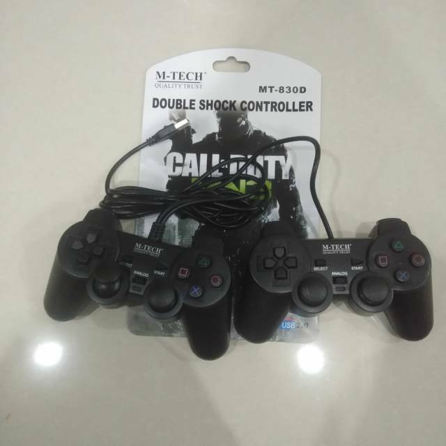 Joystick / Gamepad M-Tech USB Double Hitam