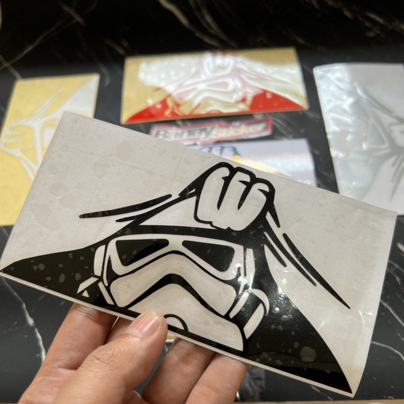 STICKER STIKER STROM TROOPER NGINTIP STICKER NGINTIP MOBIL MOTOR CUTTING