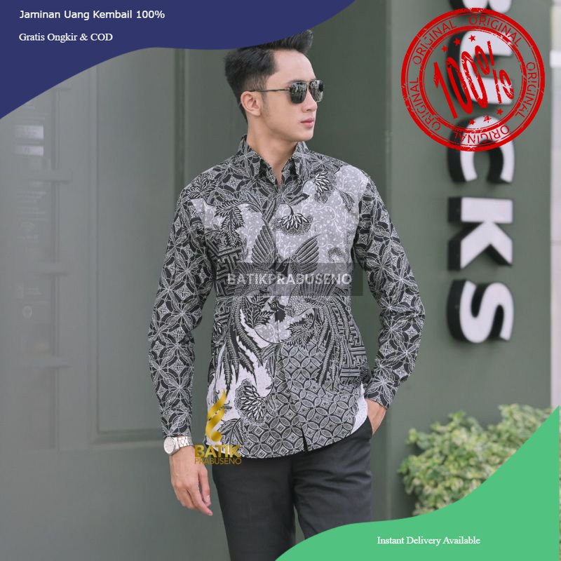BATIK KEMEJA PANJANG KATUN PRINTING PRABUSENO