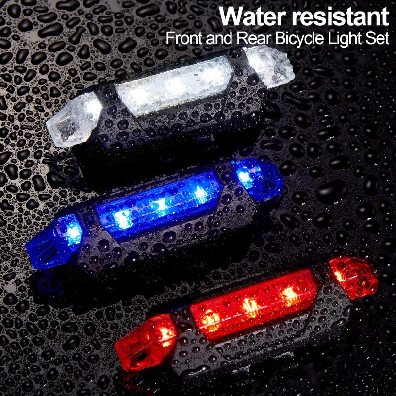 YGRETTE - LAMPU SEPEDA USB Rechargeable depan belakang Front Rear Bike Lights Led cas ulang