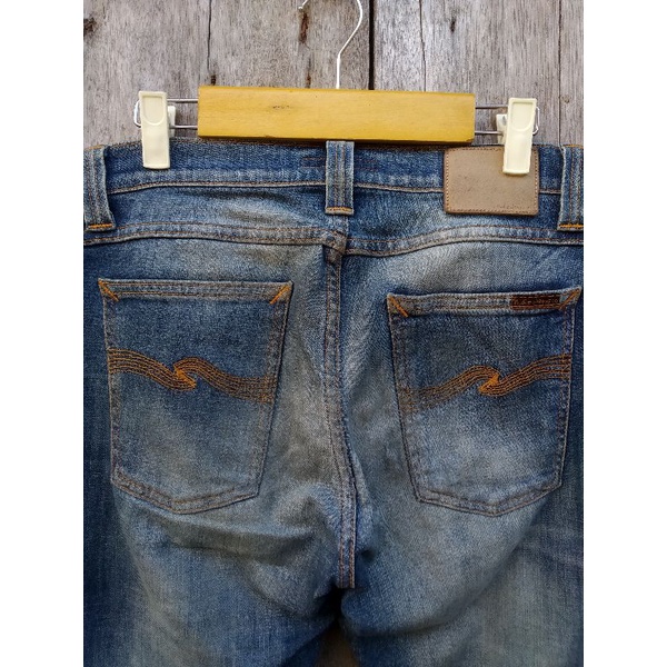 nudie jeans skinny ripped distressed size 30 second original preloved