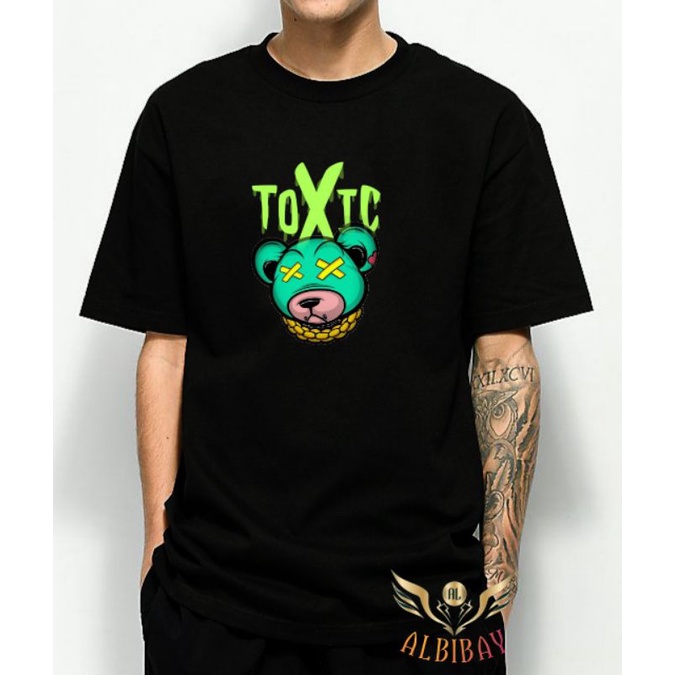 Kaos Distro Murah Pria/wanita Desain Keren TOXIC BEAR