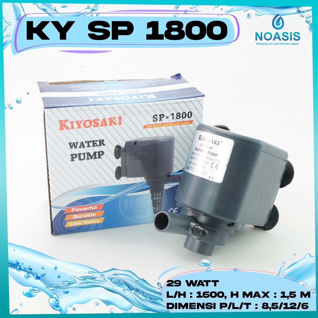 POMPA AIR CELUP AQUARIUM KIYOSAKI SP 1800 SUBMERSIBLE PUMP