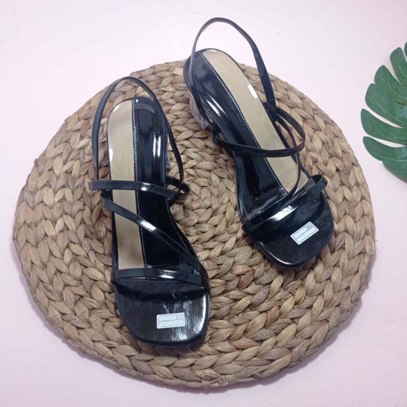 fahrie shoes sendal high heels hak kaca tali silang tebaru fh-54