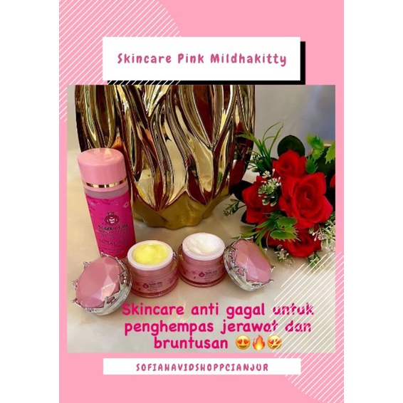 mildhakitty skincare bpom /cream mildhakitty / skincare / pemutih / jerawat/acne/flek wajah/kinclong