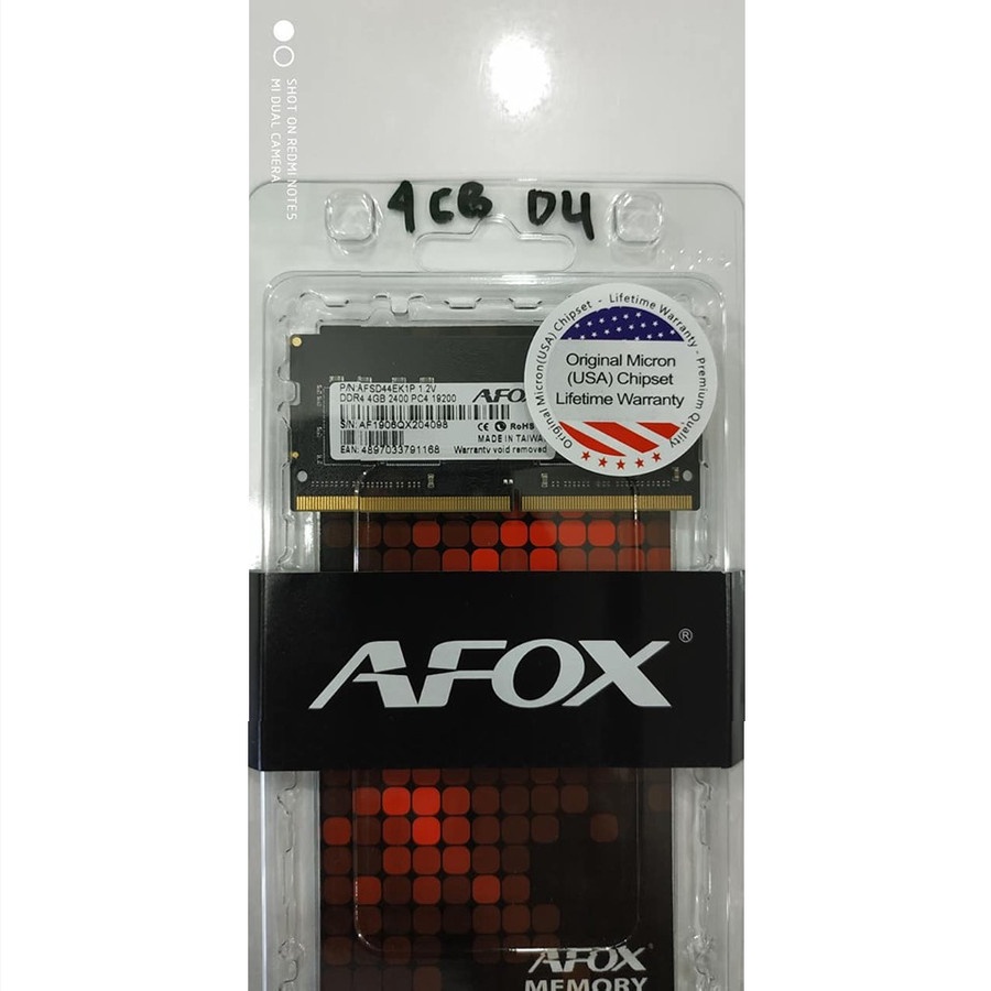 RAM SODIM AFOX 4GB DDR4 2400