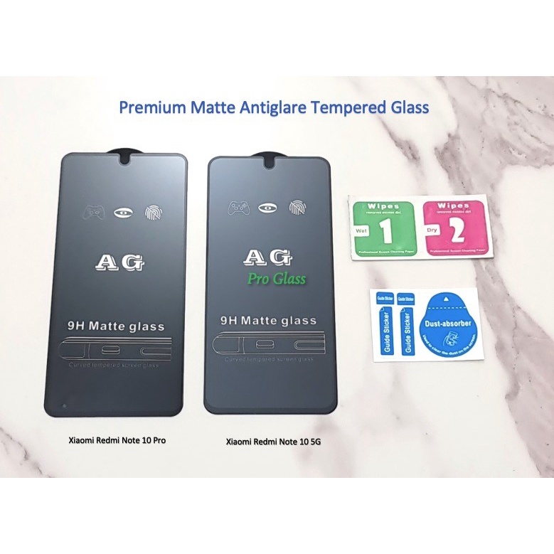 Xiaomi Redmi Note 9 / Note 9 PRO / Note 10 / Note 10 PRO FULL ANTI GLARE / DOFF Tempered Glass