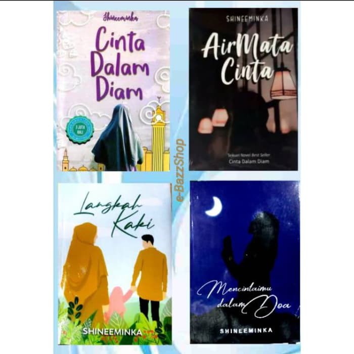 Paket 4 Novel  Shineeminka Cinta  Dalam  Diam  Air Mata Cinta  