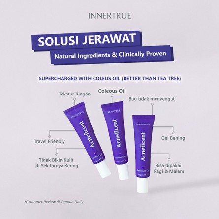 INNERTRUE Acneficent Treatment Gel 10g