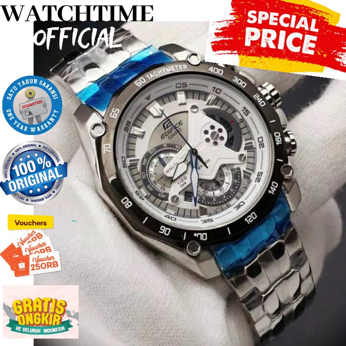 PROMO  CASIO EDIFICE EF550 JAM TANGAN PRIA COWOK CASIO EF 550 EF550 ORI ORIGINAL GARANSI