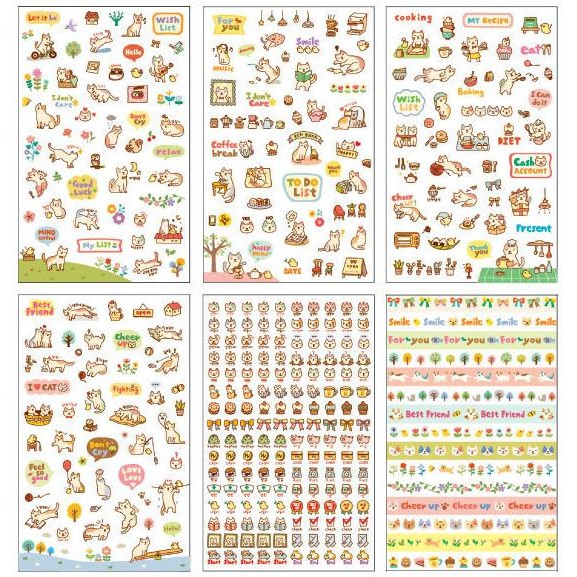 

Dijual Stiker Dekoratif Korea Seri Kucing Lucu 1 Set Isi 6 Diskon