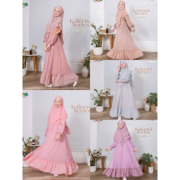 Fashion Muslim Gamis Anak Kaleena by Zeta