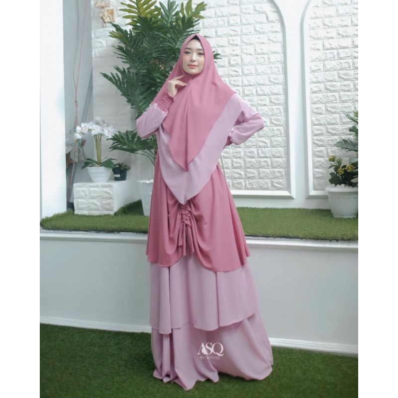 SET SYARI LAYER 2 CERUTY BABYDOLL BY ASYIQA