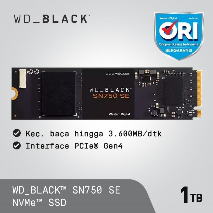 WD BLACK SN750 SE NVME SSD | SSD M.2 NVMe Gen 4 x4 - 1TB