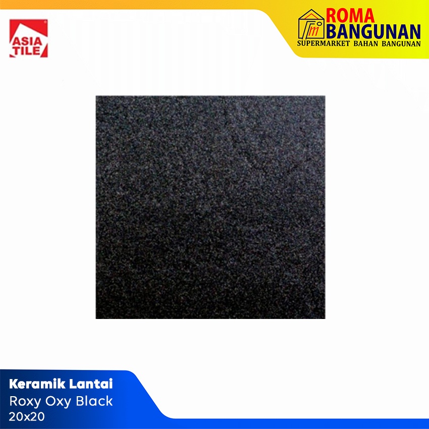 Asia Tile Keramik Lantai Oscar Series Black Brown 40x40