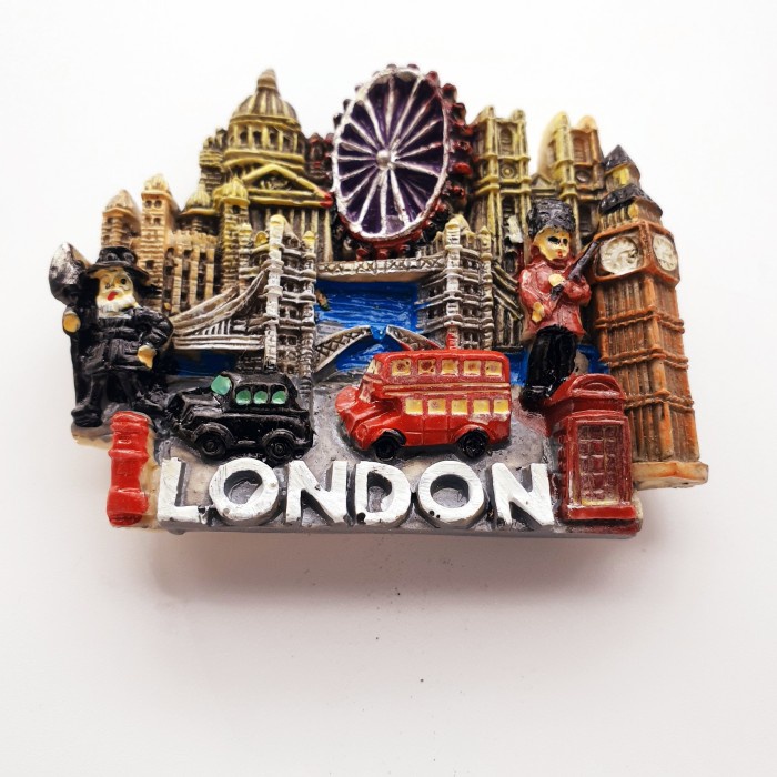 3D Fiber Souvenir Negara magnet Kulkas Tempelan kulkas LONDON Big City