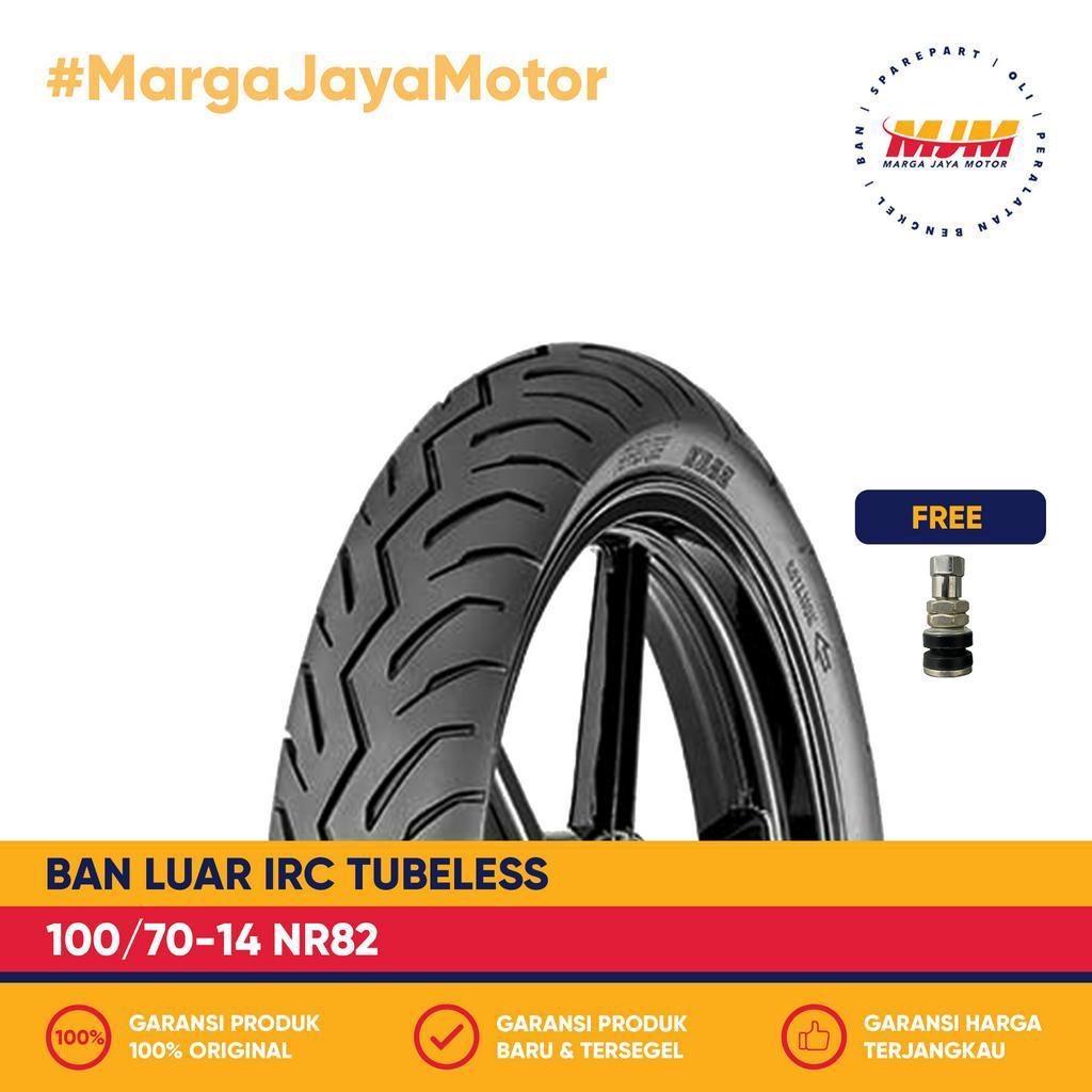 Ban Luar IRC NR82 100/70-14 Tubeless Free Pentil