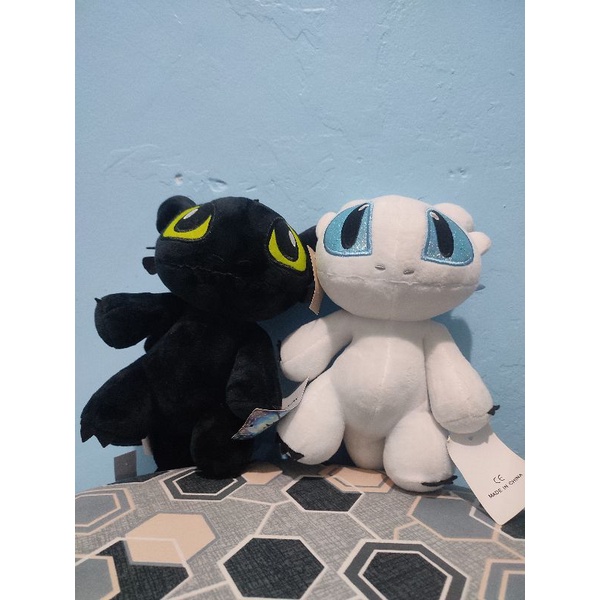 BONEKA HOW TO TRAIN YOUR DRAGON TOOTHLESS NIGHT FURRY LIGHT FURRY ORI IMPORT NEW TAG