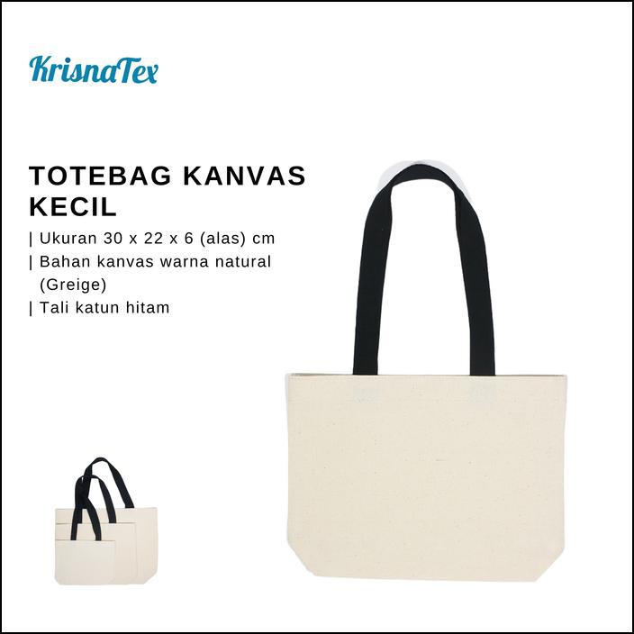 TOTE BAG KANVAS KECIL ( LUNCH BAG CANVAS )
