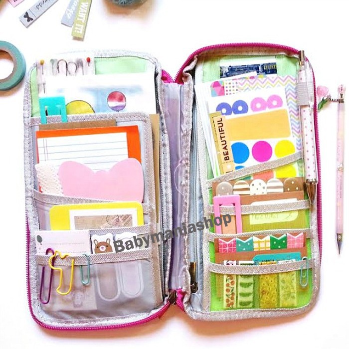 Korean Passport Wallet Travel Organizer Style Card Holder Dompet Paspor Cover Tempat Pensil Pencil