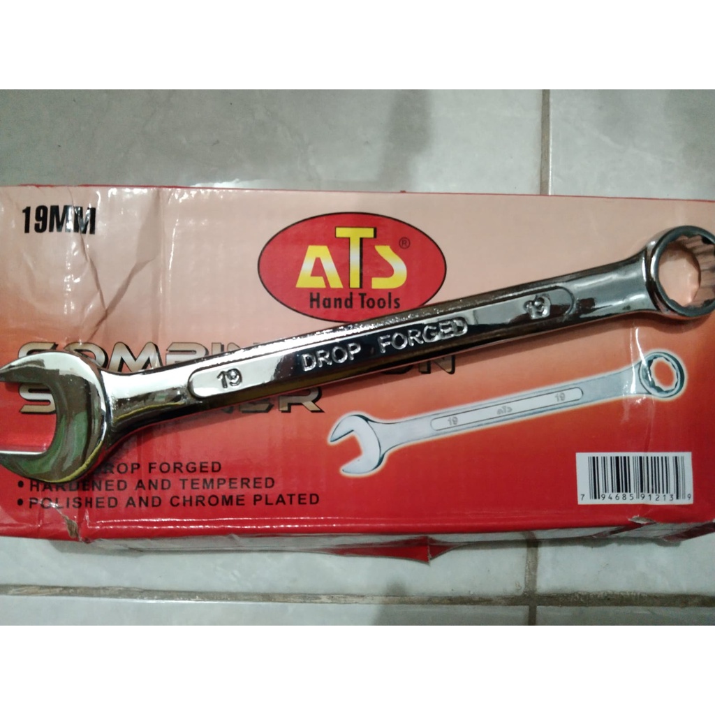 ATS Kunci Ring Pas 19 mm Kunci Kombinasi 19mm Combination wrench