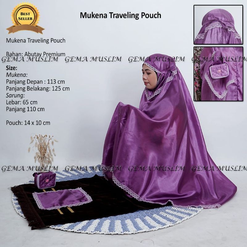 Mukena Traveling Pouch Tidak Bisa Pilih Warna