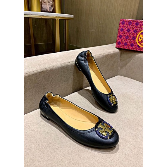 Tory Burch dancing shoes flat shoes women shoes leather shoes fashion