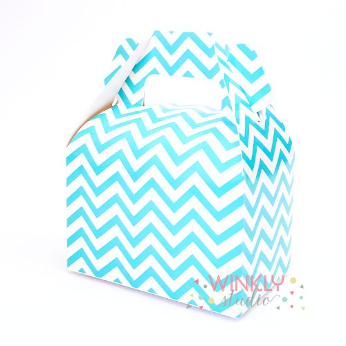 Chevron Mini Gable Box / Kotak Snack Mini Motif ZigZag