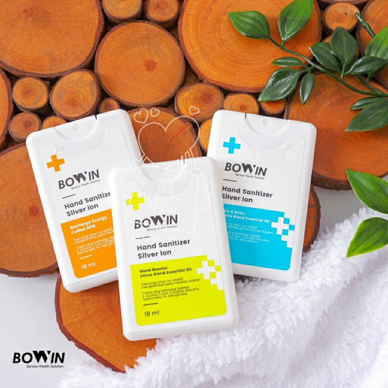 BOWIN HAND SANITIZER Pocket Essential Oil / Silver Ion Anti Bakteri Non Alkohol 18ml