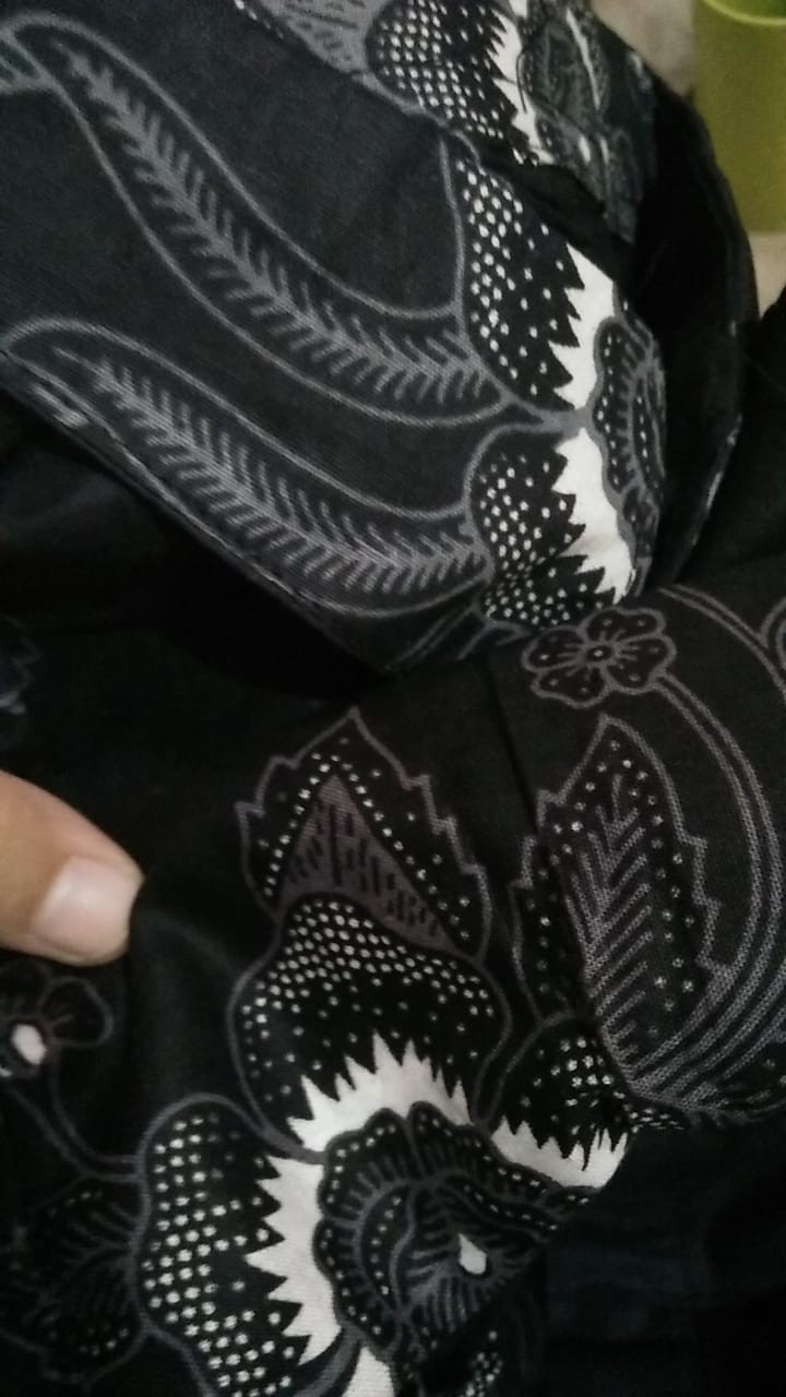Kemeja Batik Katun Pria, Hem Batik Kerja Kantor Lengan Pendek Motif Acak (hkt001) Batik Alhadi