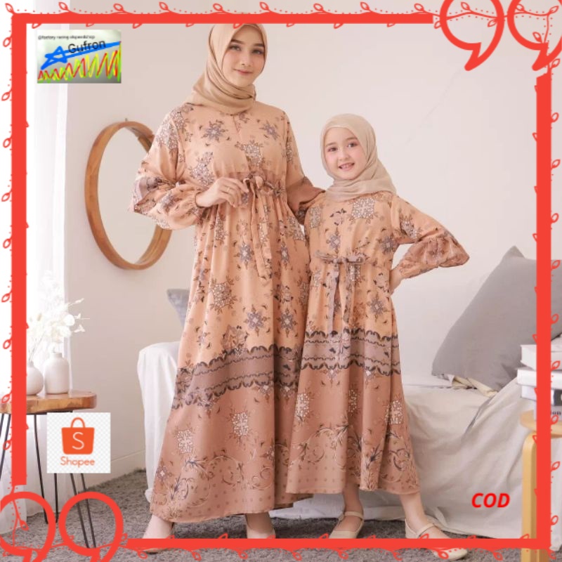 FITRI - GAMIS COUPLE IBU DAN ANAK LEBARAN PESTA KONDANGAN TERBARU JUMBO MEWAH