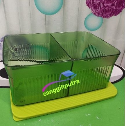 toples snack it hijau  1,75 liter tuperware 1 pcs