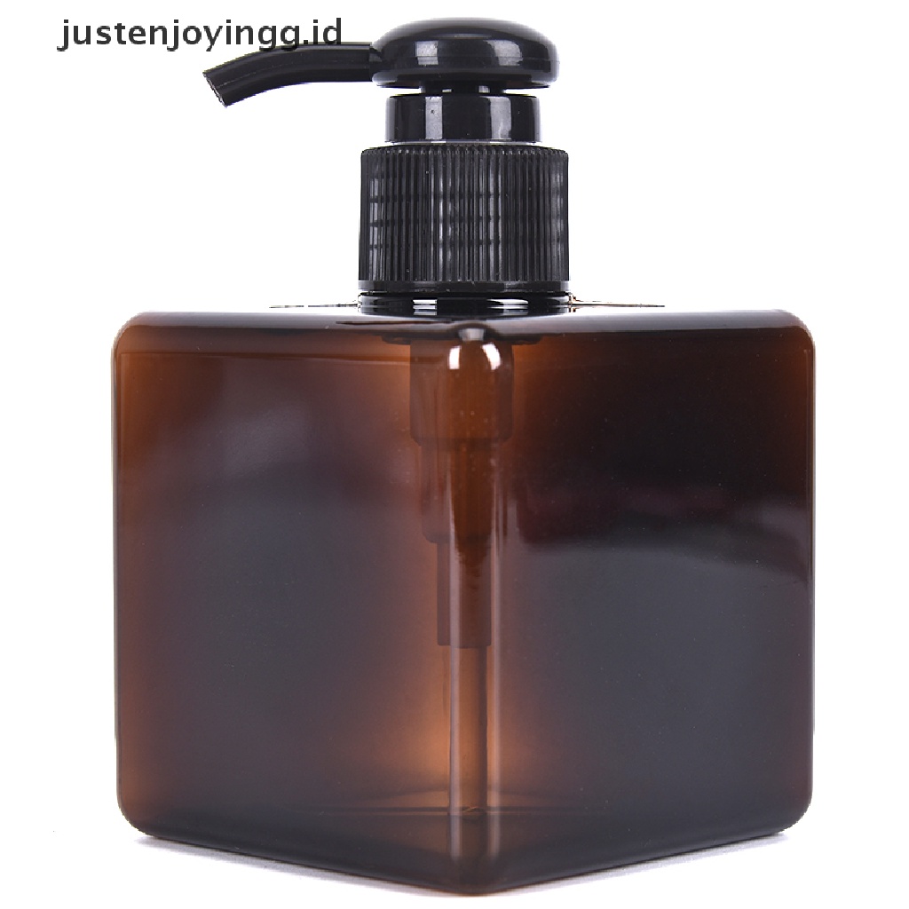 // justenjoyingg.id // 250ml Lotion Bottle Square Empty Plastic Bottle Shampoo Face Wash Bottle ~