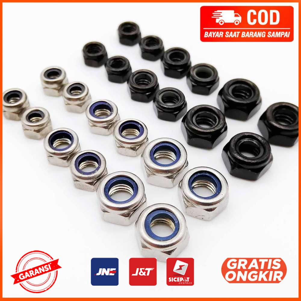 Mur Self Locking Hex Insert Lock Nut M3 25 PCS - SSM3