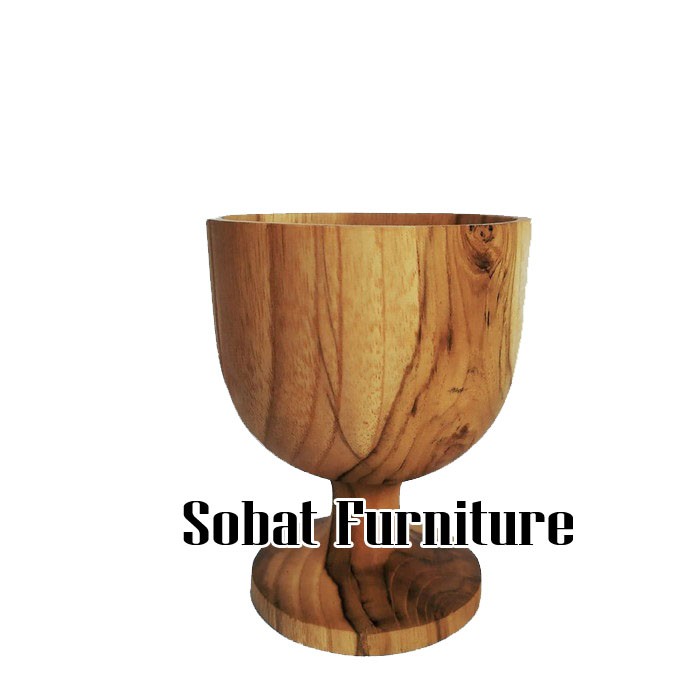 Jual Gelas Wine Kayu Jati Wooden Wine Glass Gelas Kayu Cantik