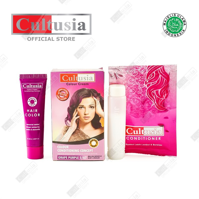 Cultusia Hair Color Grape Purple 5 67 30 ML