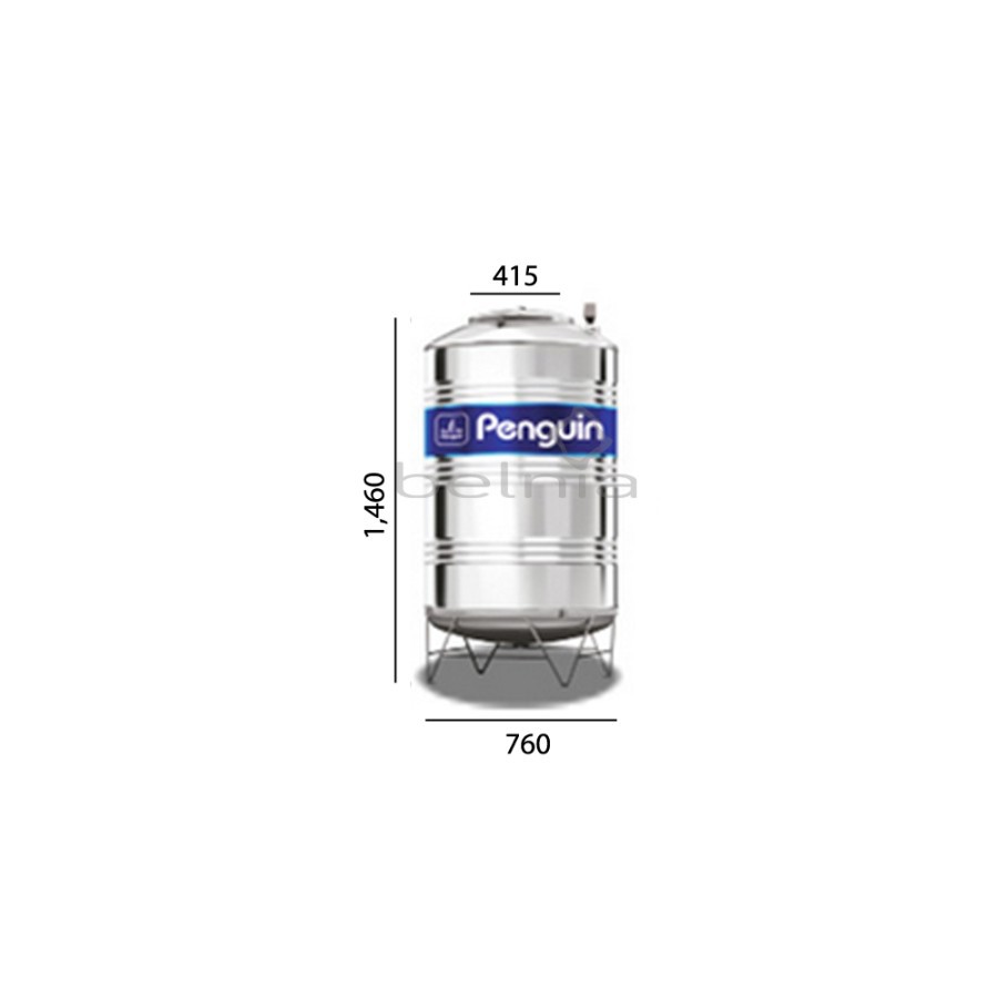 Tangki Toren Tandon Air Penguin TBSK 500 Liter Stainless Steel Water Tank Garansi Resmi Official